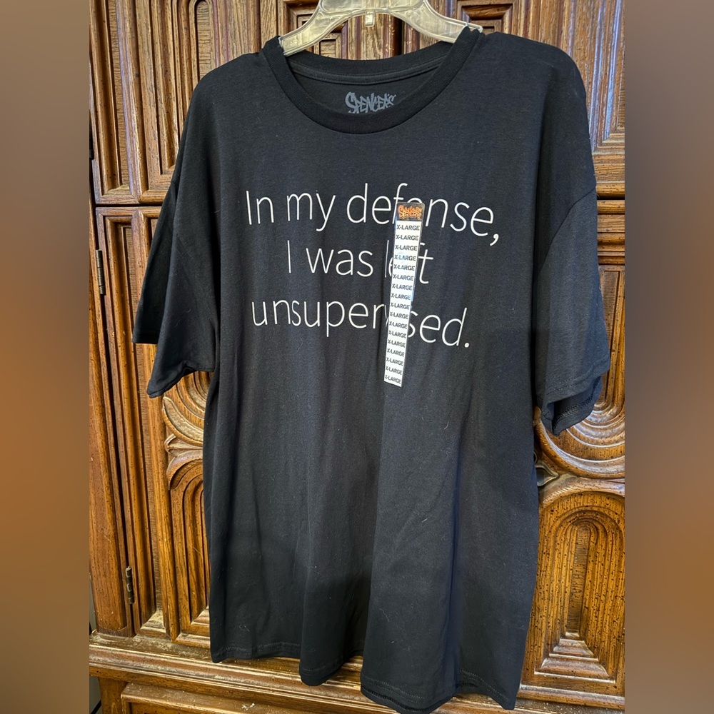 Spencer's Black Statement Tee